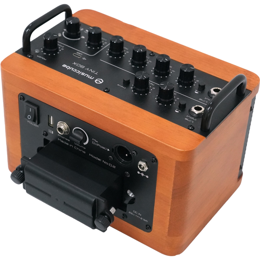 MUSICCUBE Tiny Box D2 Dark Oak Wood MUSICCUBE Tiny Box D2 Dark Oak Wood