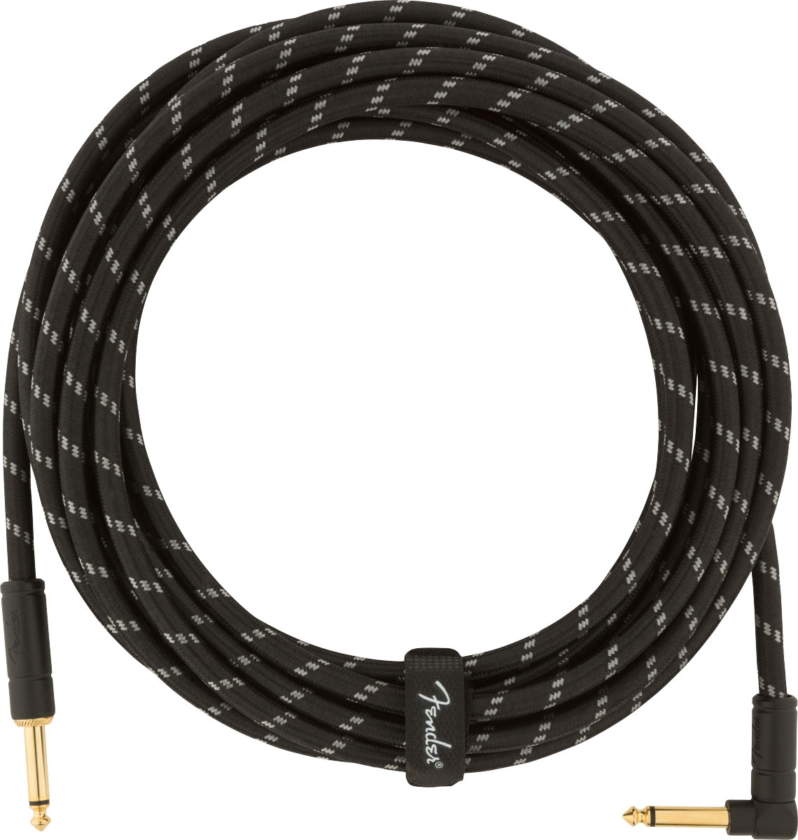 Fender Deluxe Series Instrument Cable 18.6ft Straight/Angle BTWD Fender Deluxe Series Instrument Cable 18.6ft Straight/Angle BTWD
