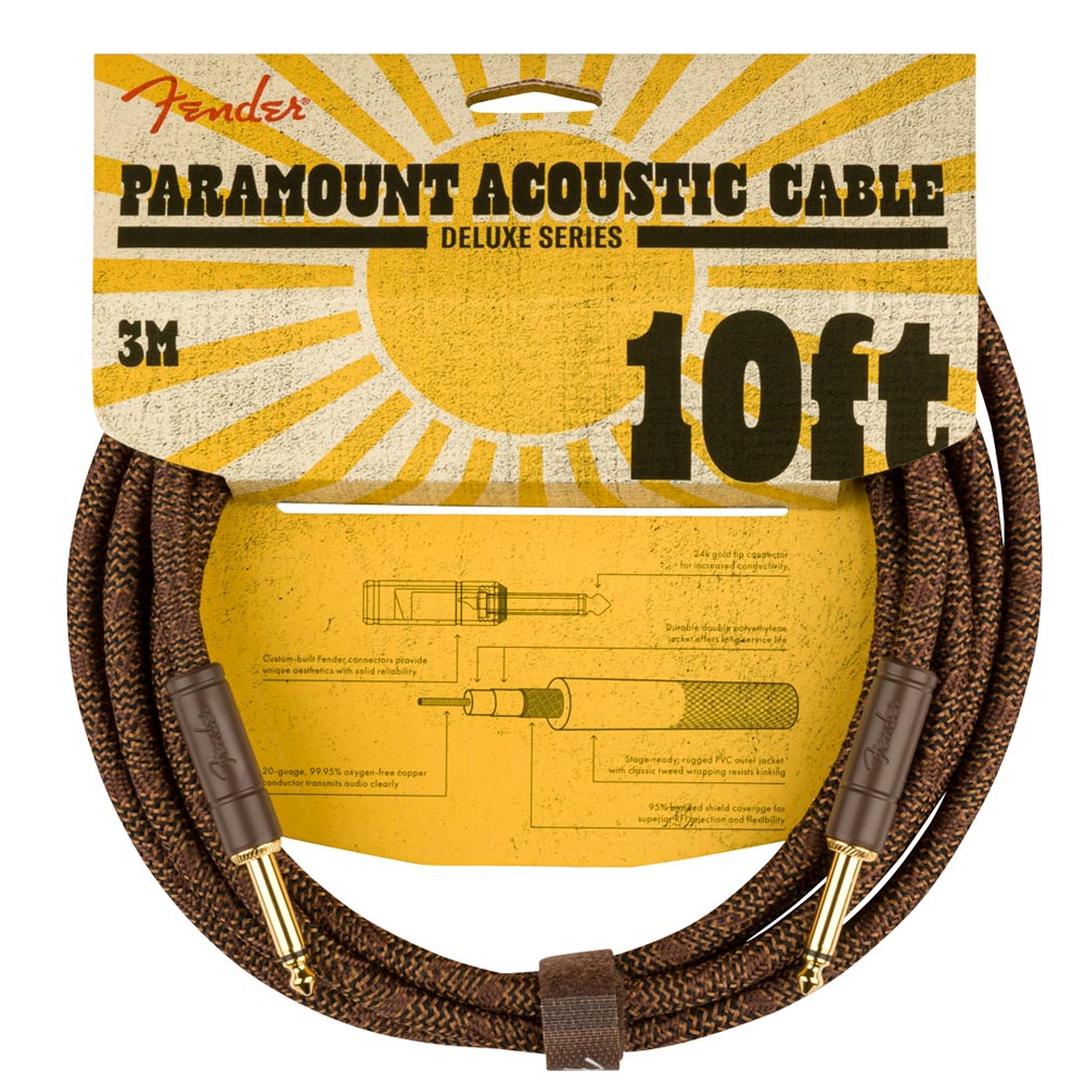 Fender Paramount Acoustic Instrument Cables 3m