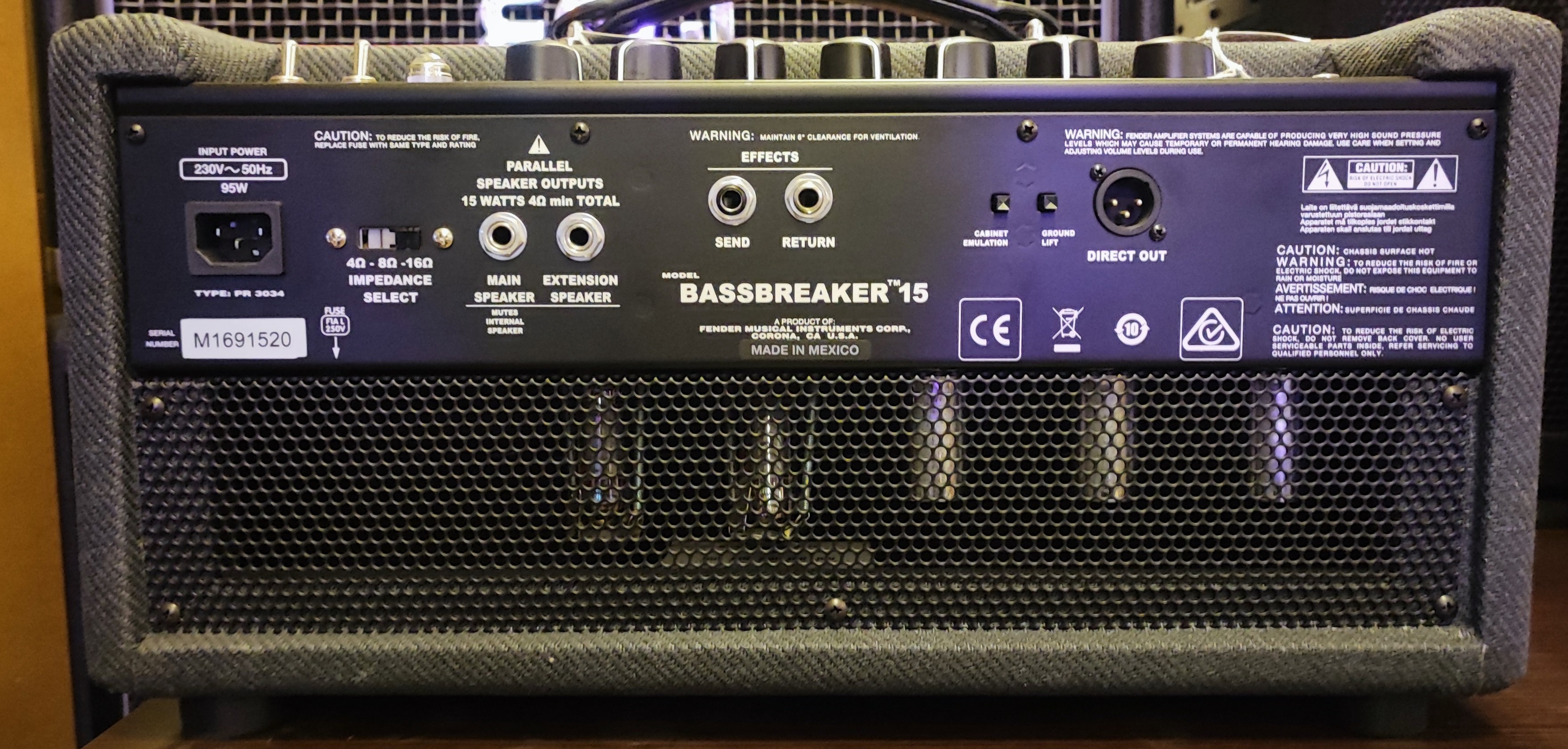 Fender Bassbreaker head 15
