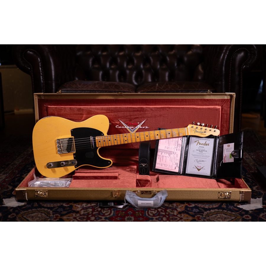 Fender Custom Shop 50s Double Esquire Relic Aged Nocaster Blonde
