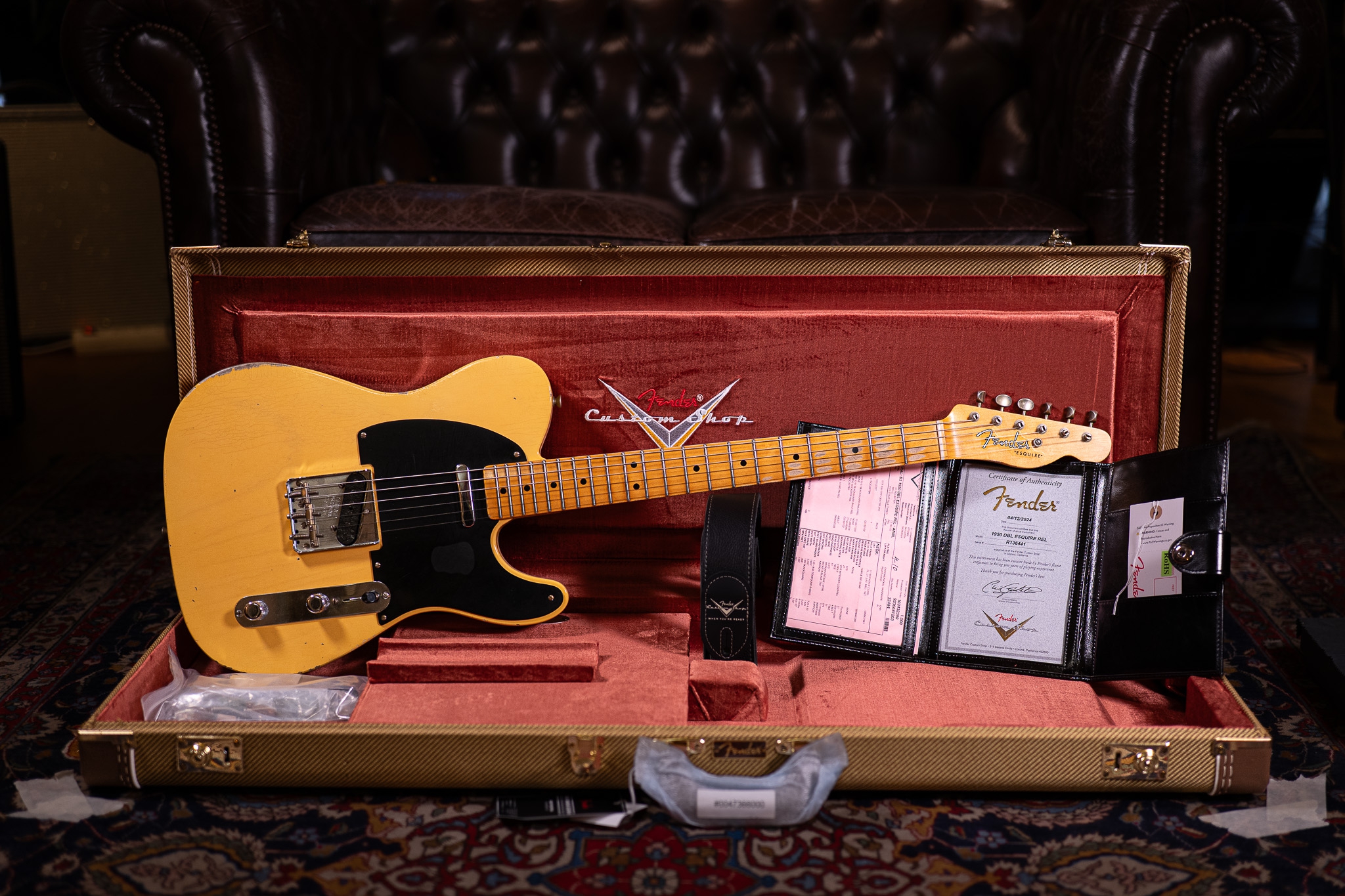 Fender Custom Shop 50s Double Esquire Relic Aged Nocaster Blonde