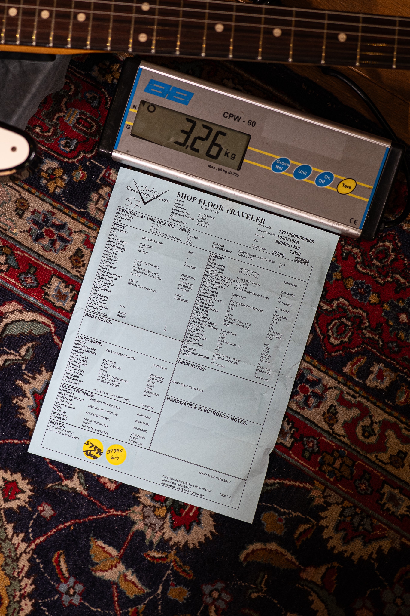 Fender 1960 Telecaster Relic Custom Shop Black