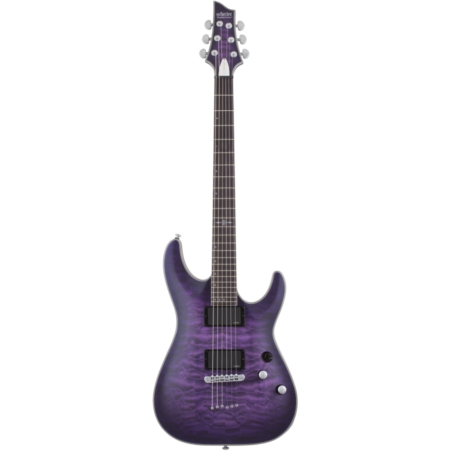 Schecter C-1 Platinum Satin Purple Burst