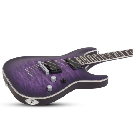 Schecter C-1 Platinum Satin Purple Burst