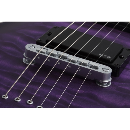 Schecter C-1 Platinum Satin Purple Burst