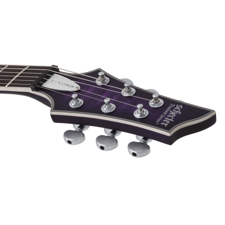 Schecter C-1 Platinum Satin Purple Burst