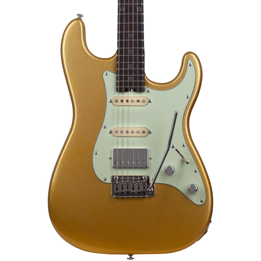 Schecter Nick Johnston 10th Anniversary HSS Atomic Saffron
