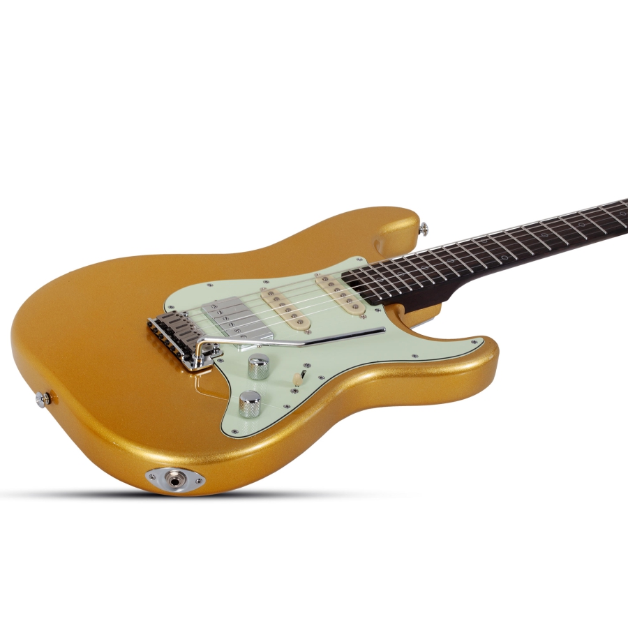 Schecter Nick Johnston 10th Anniversary HSS Atomic Saffron