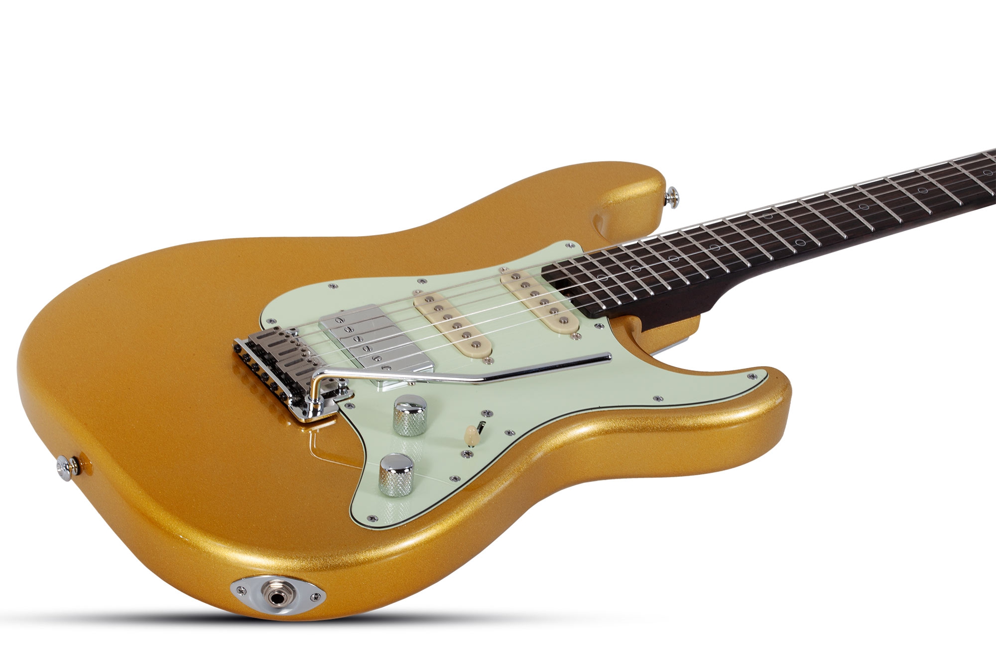 Schecter Nick Johnston 10th Anniversary HSS Atomic Saffron