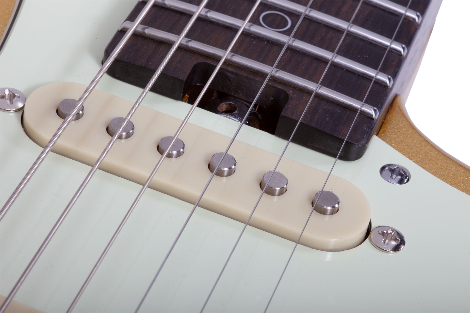 Schecter Nick Johnston 10th Anniversary HSS Atomic Saffron