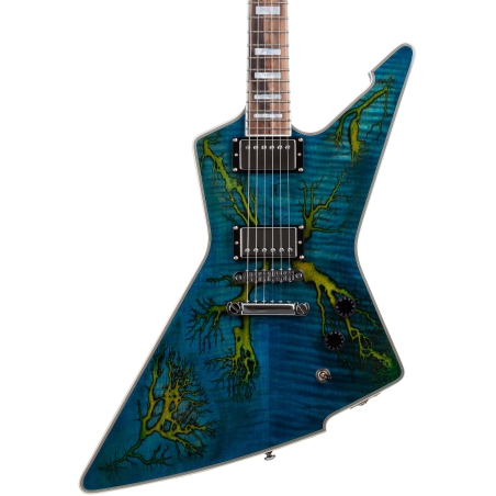 Schecter E-1 Electro Resin Transparent Blue