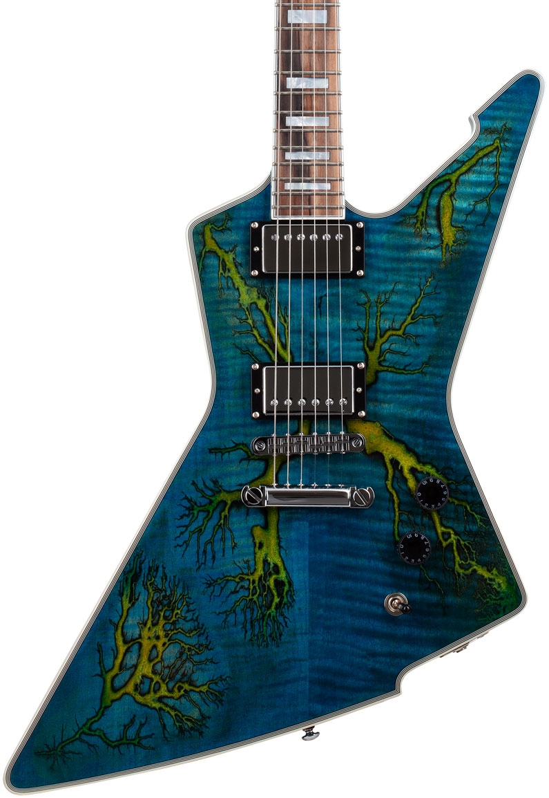 Schecter E-1 Electro Resin Transparent Blue