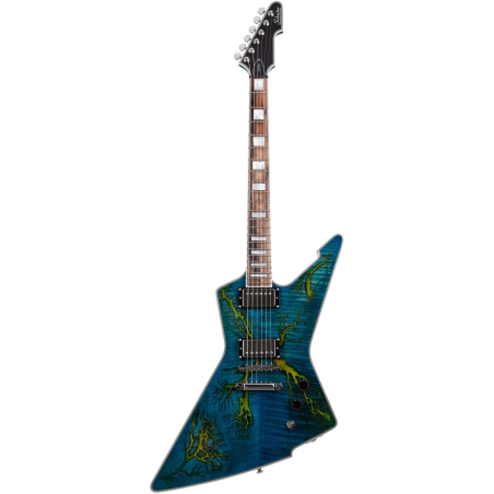 Schecter E-1 Electro Resin Transparent Blue