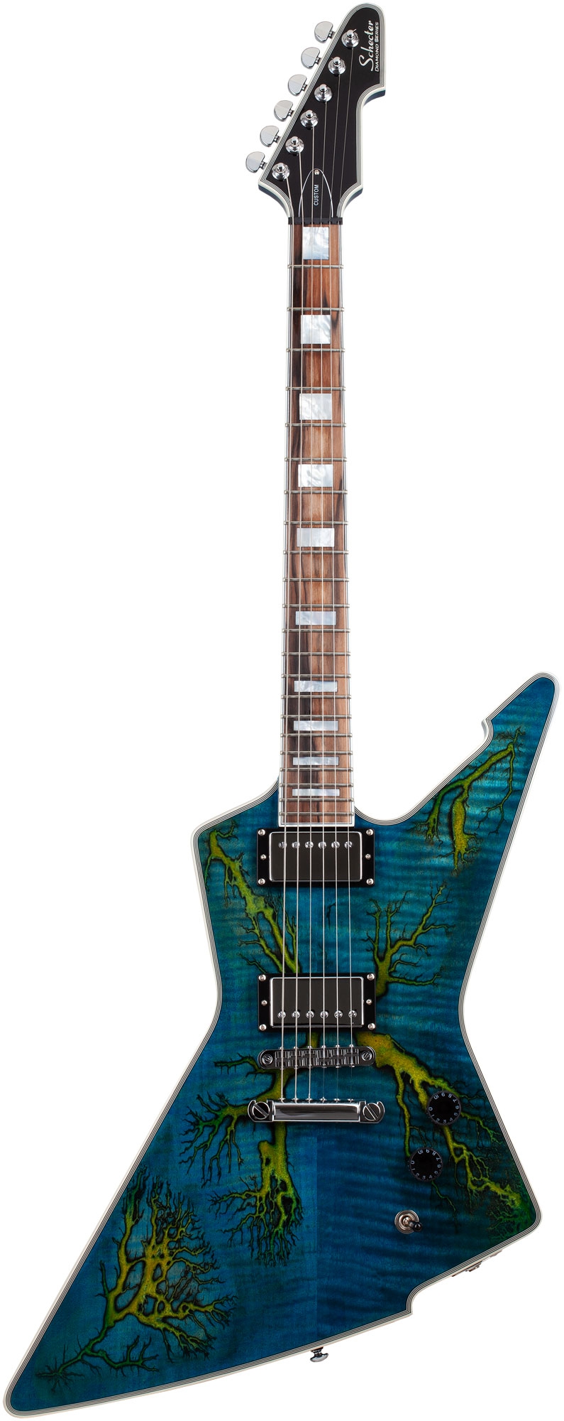 Schecter E-1 Electro Resin Transparent Blue
