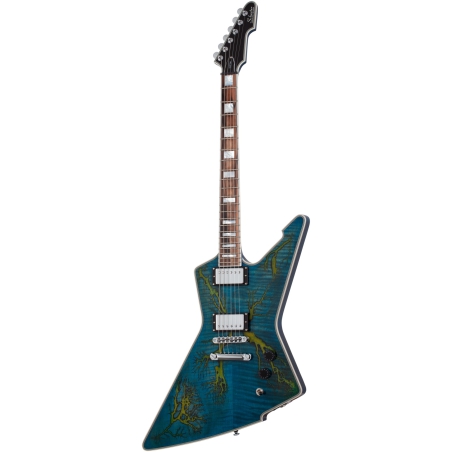 Schecter E-1 Electro Resin Transparent Blue
