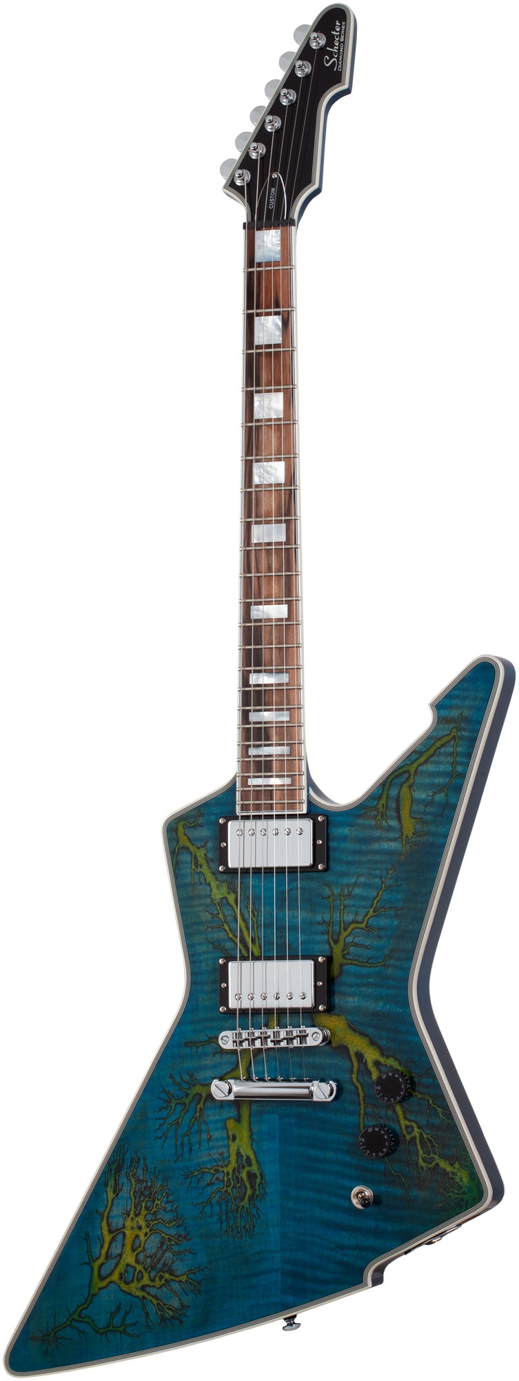 Schecter E-1 Electro Resin Transparent Blue