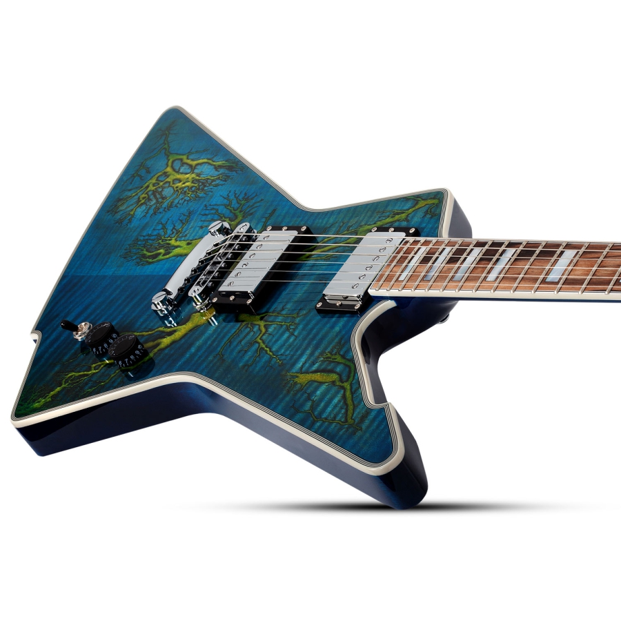 Schecter E-1 Electro Resin Transparent Blue