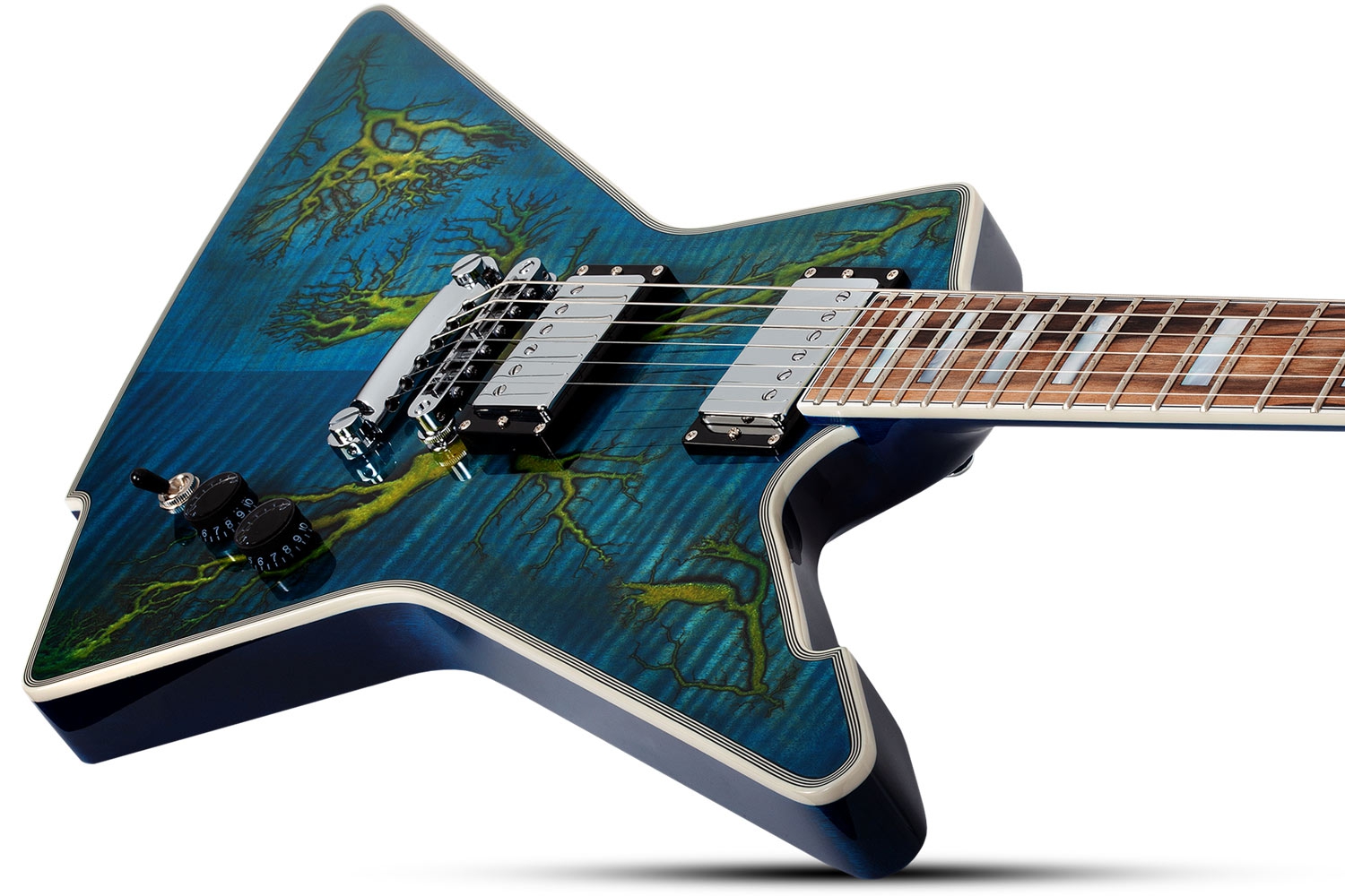 Schecter E-1 Electro Resin Transparent Blue