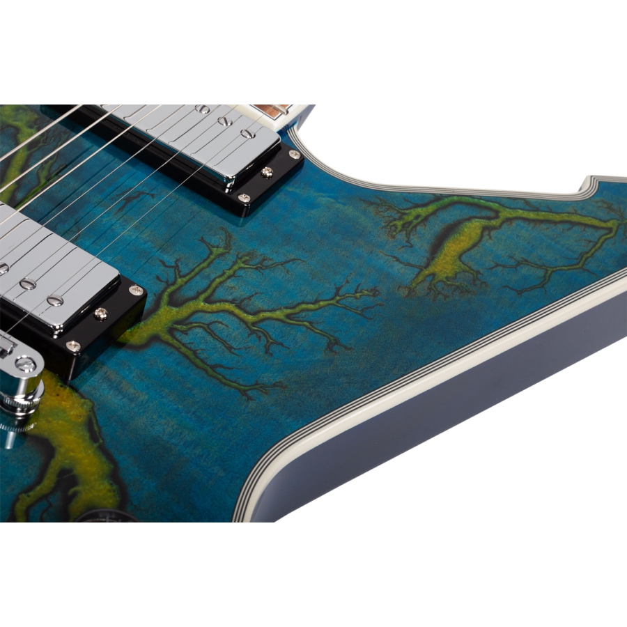 Schecter E-1 Electro Resin Transparent Blue