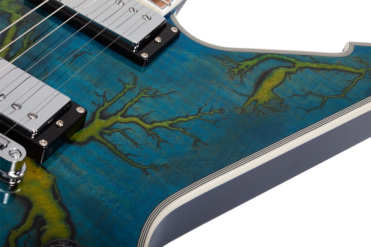 Schecter E-1 Electro Resin Transparent Blue