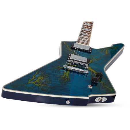 Schecter E-1 Electro Resin Transparent Blue