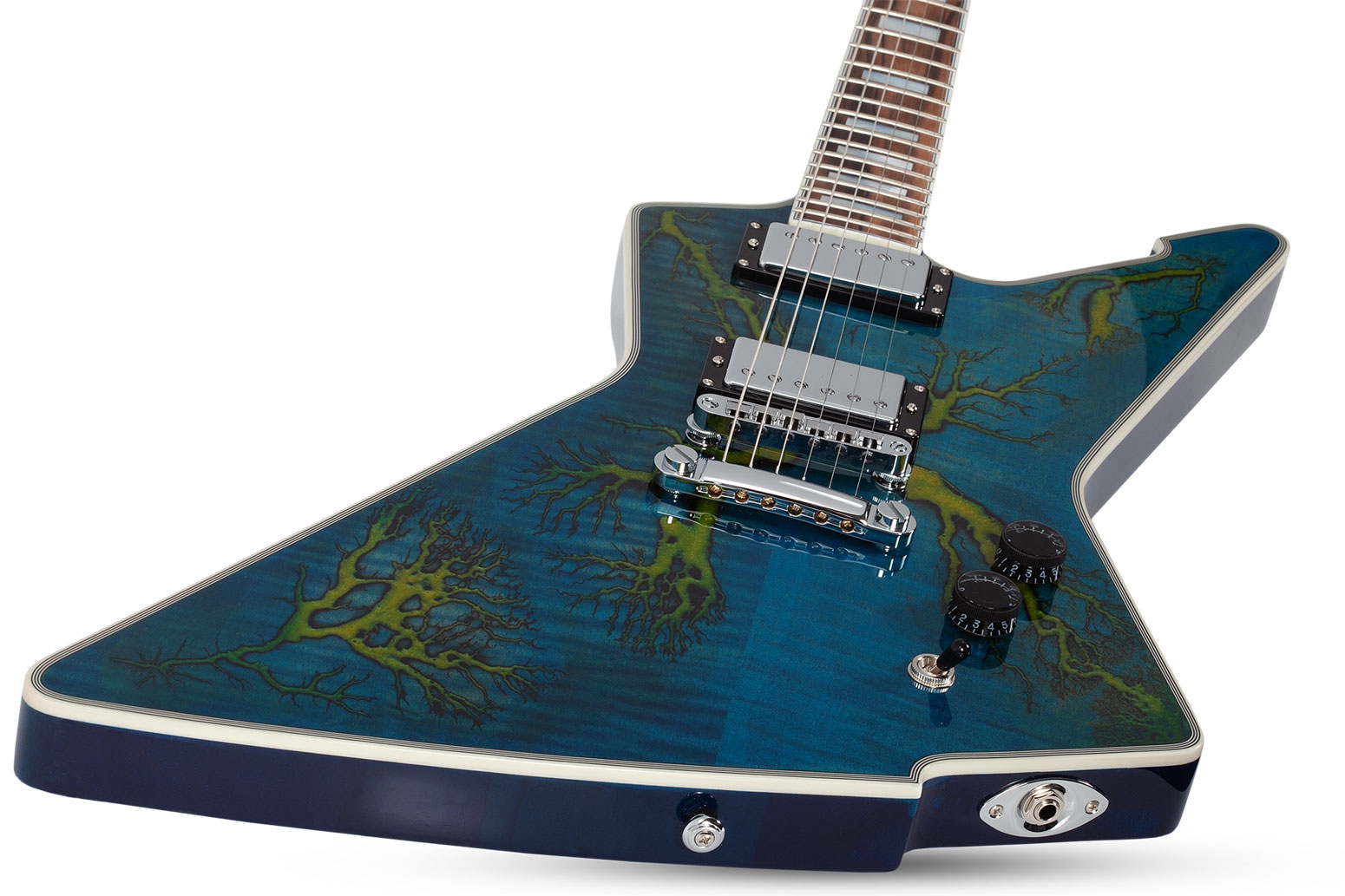 Schecter E-1 Electro Resin Transparent Blue