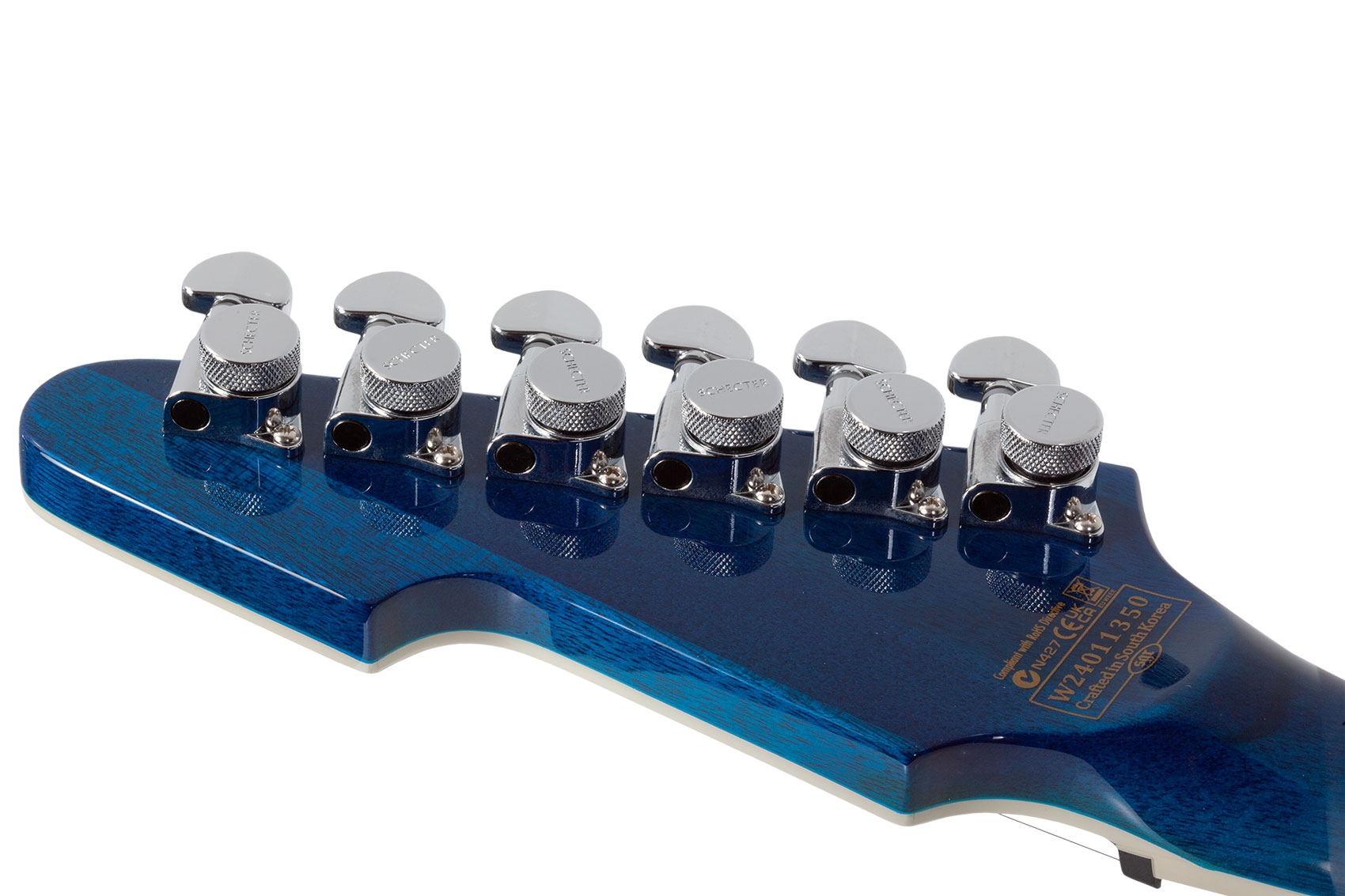 Schecter E-1 Electro Resin Transparent Blue