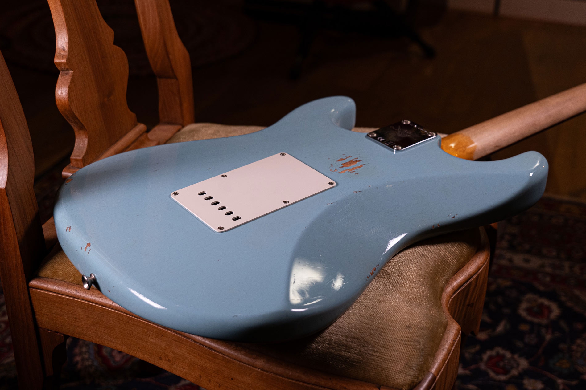Fender Custom Shop Late 62 Strat Relic Faded Daphne Blue