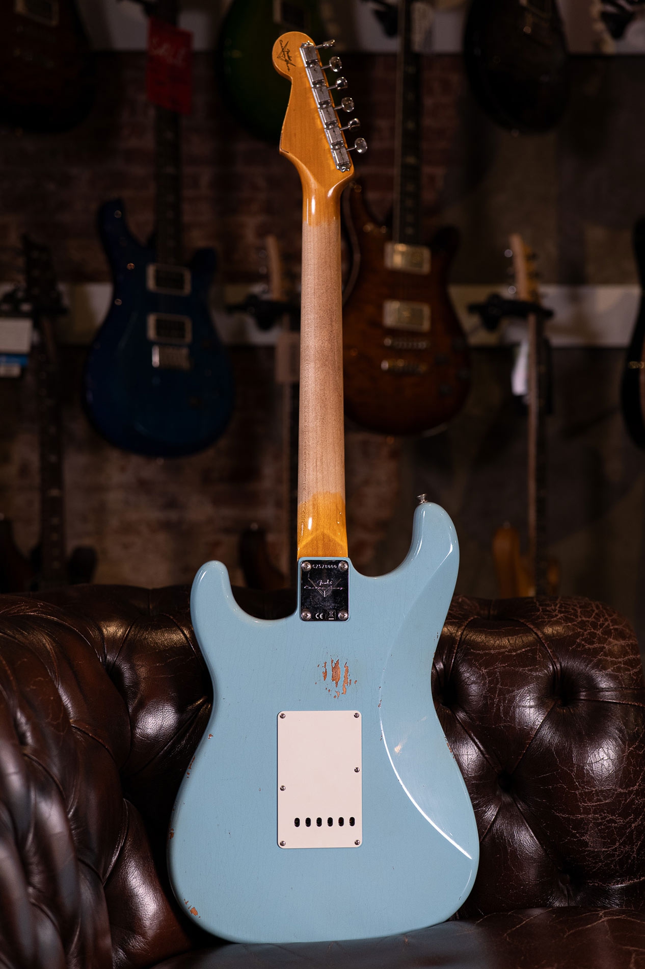 Fender Custom Shop Late 62 Strat Relic Faded Daphne Blue