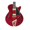 DAngelico Excel SS Stairstep Tailpiece Trans Cherry