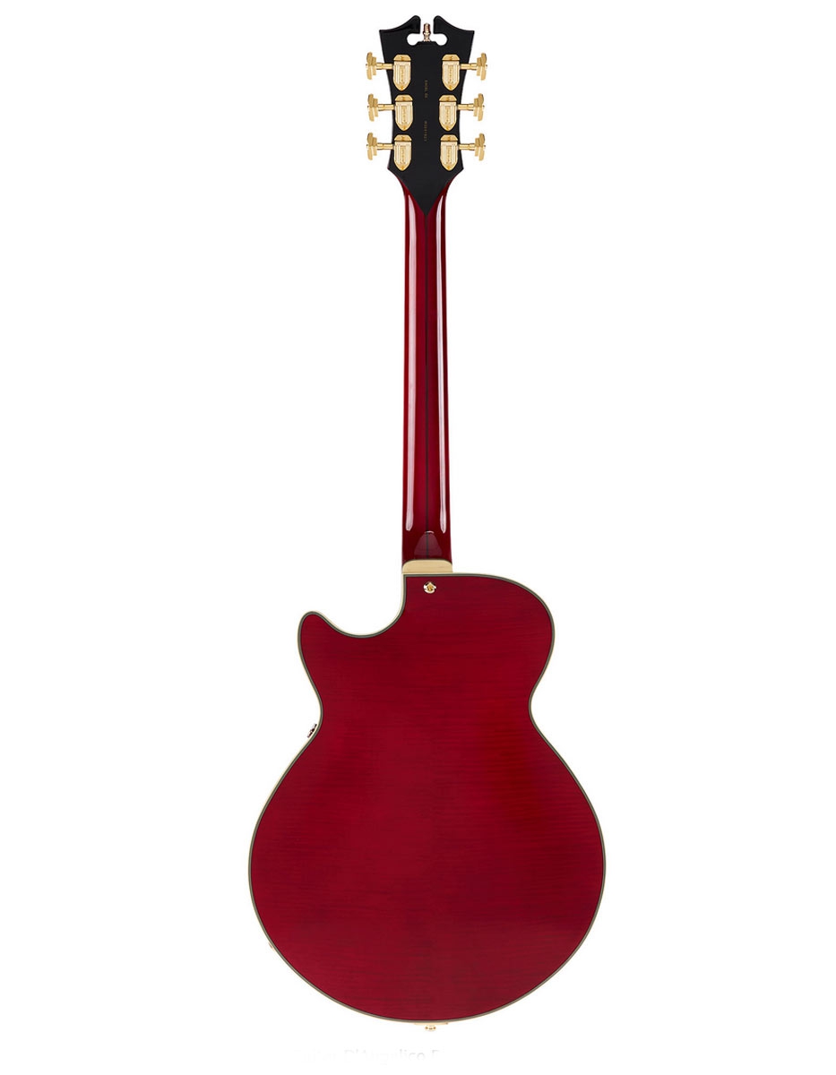 DAngelico Excel SS Stairstep Tailpiece Trans Cherry