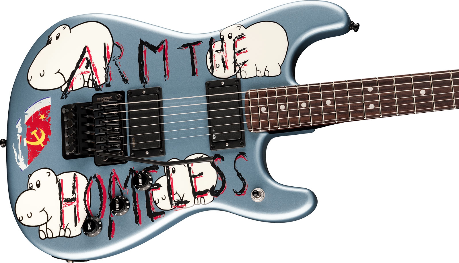 Fender Tom Morello Arm The Homeless RW Blue Ice Metallic