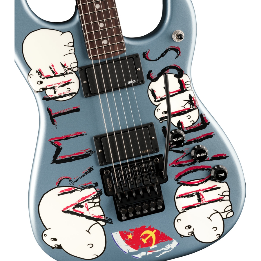 Fender Tom Morello Arm The Homeless RW Blue Ice Metallic