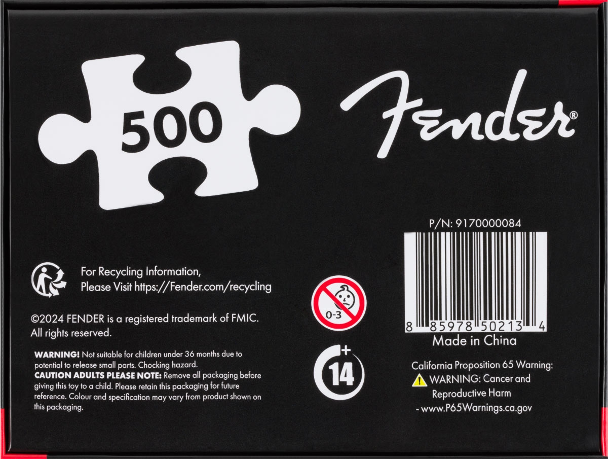 Fender 500 piece Stratocaster Puzzle