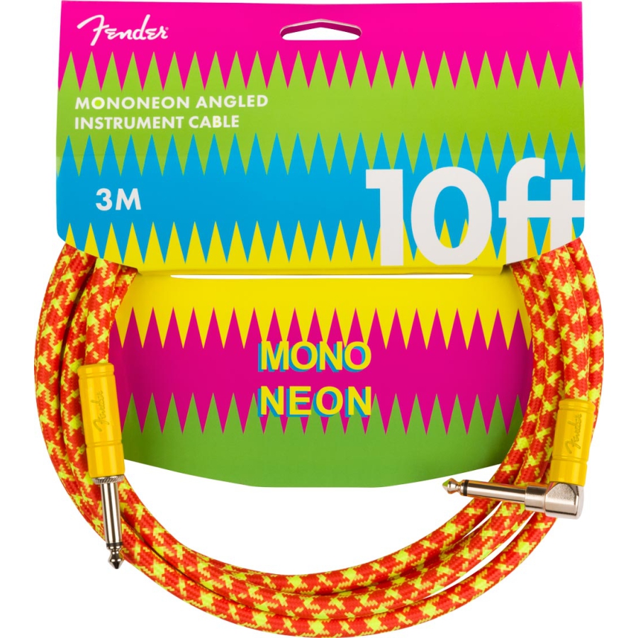 Fender MonoNeon Instrument Cable 3M Orange
