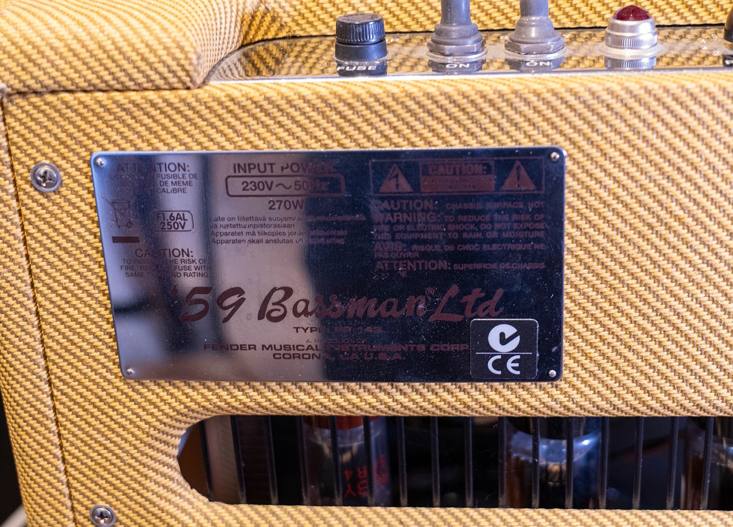 Fender 59 Bassman LTD Tweed Jensen