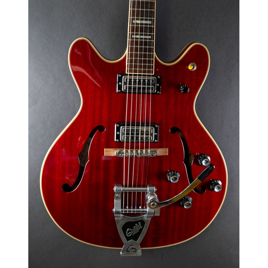 Guild Starfire V with Bigsby Cherry Red