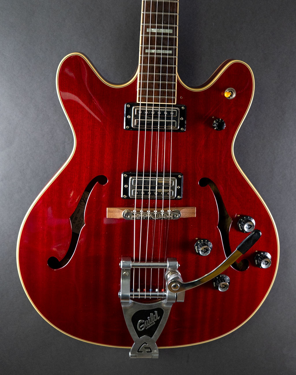 Guild Starfire V with Bigsby Cherry Red