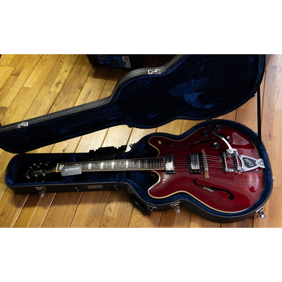 Guild Starfire V with Bigsby Cherry Red