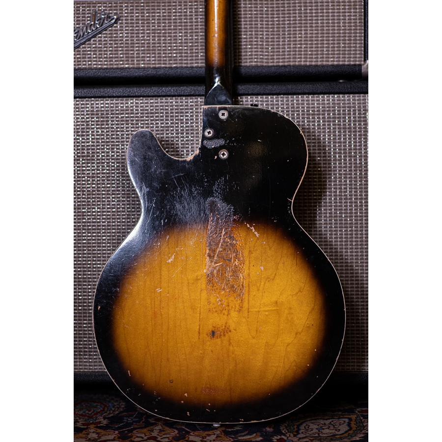 Harmony H22 semi-hollow bass 1960s USA