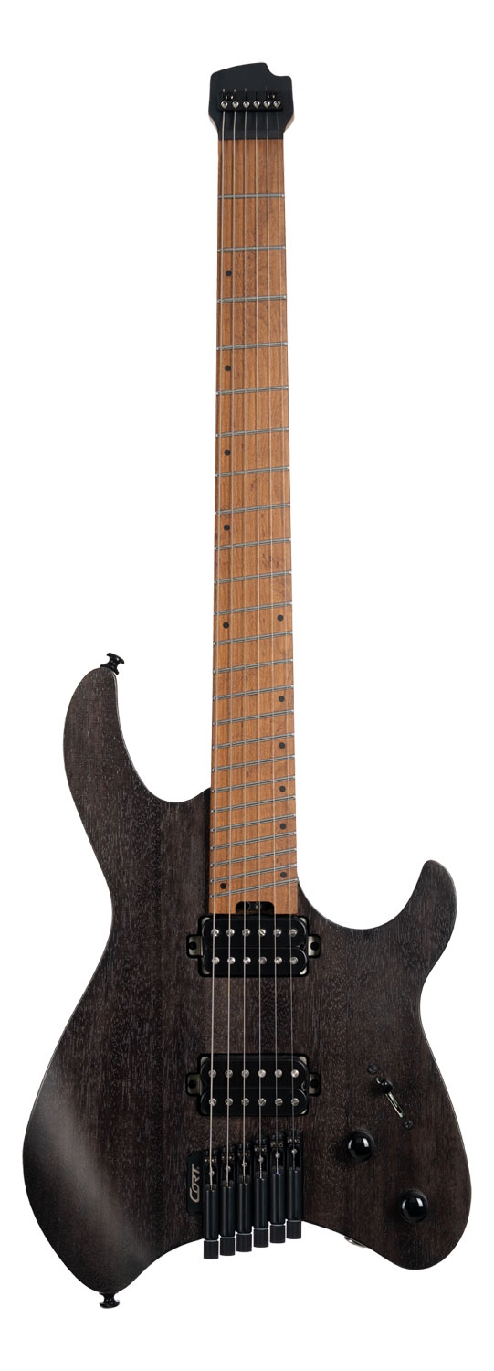 Cort SPACE G6MS Headless Semi Gloss Trans Black