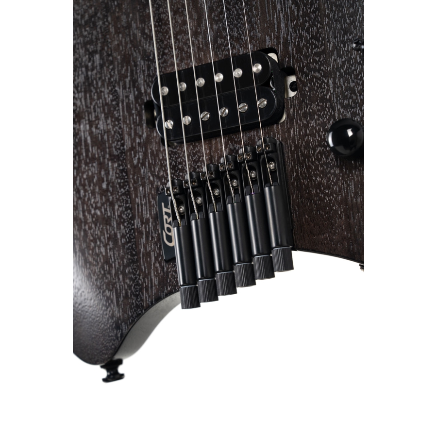 Cort SPACE G6MS Headless Semi Gloss Trans Black
