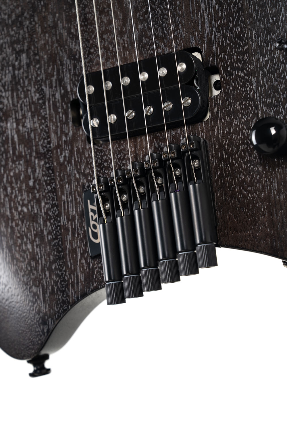 Cort SPACE G6MS Headless Semi Gloss Trans Black