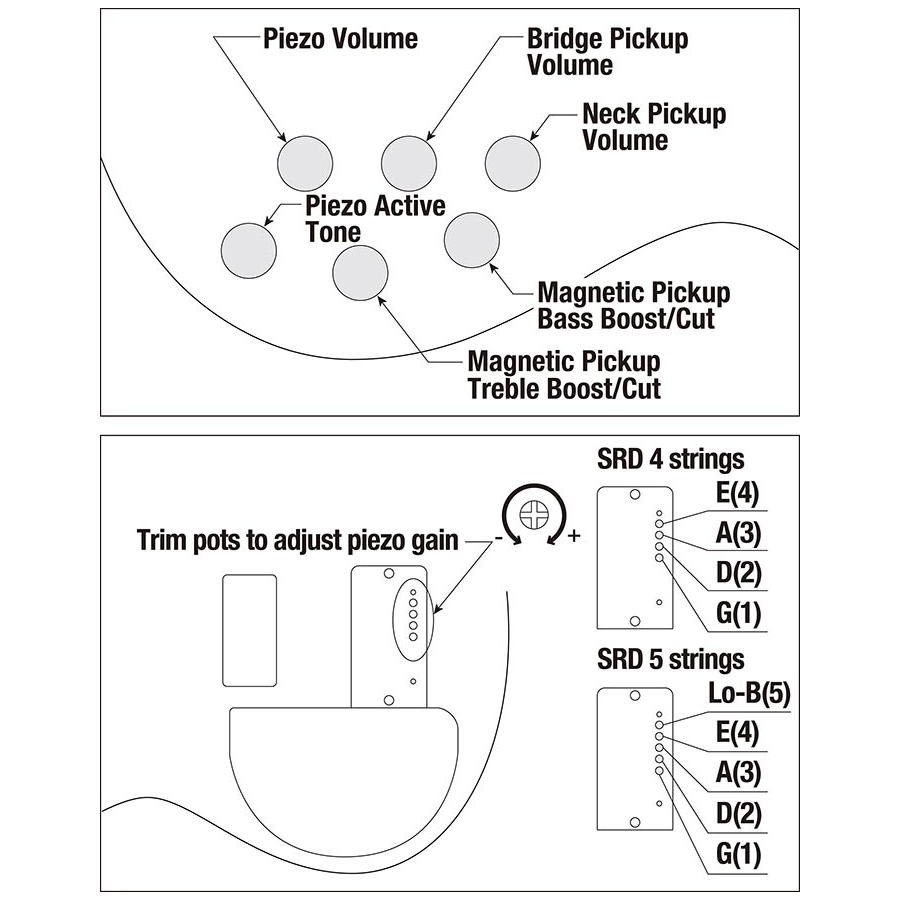 Ibanez SRD905F-BTL control