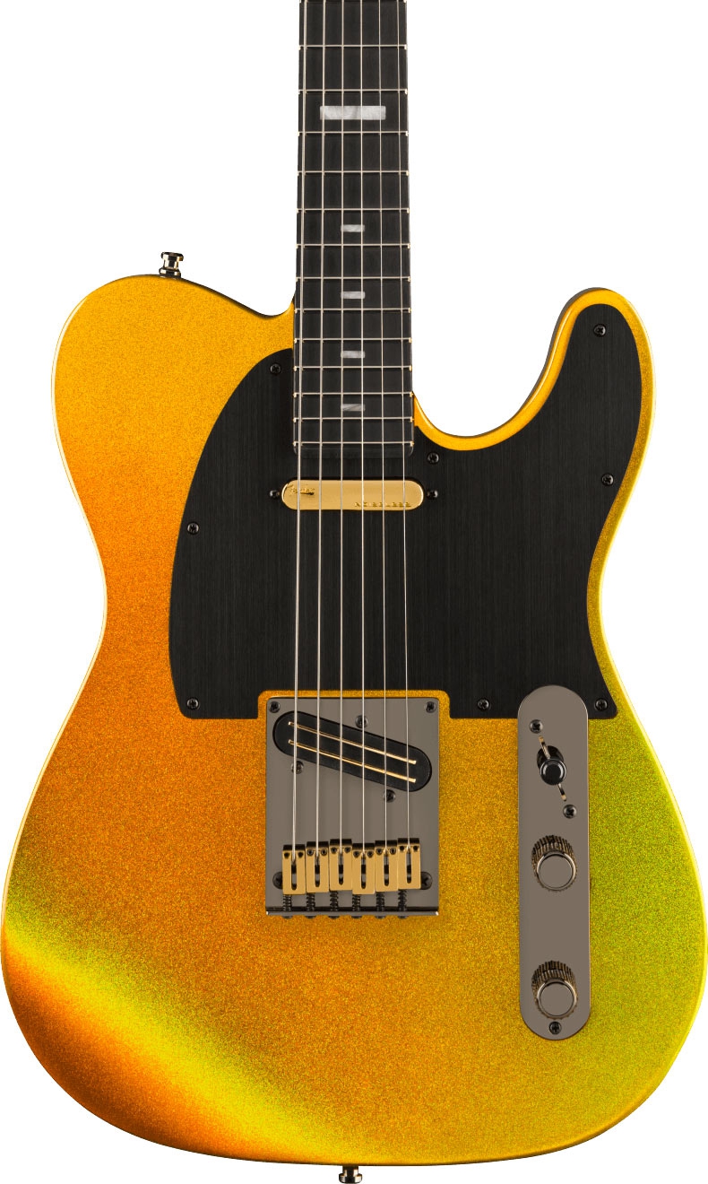 Fender 75th Anniversary Ultra II Telecaster Ebony Liquid Gold