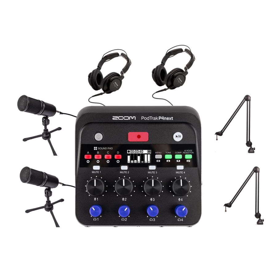 Zoom PodTrak P4next BUNDLE