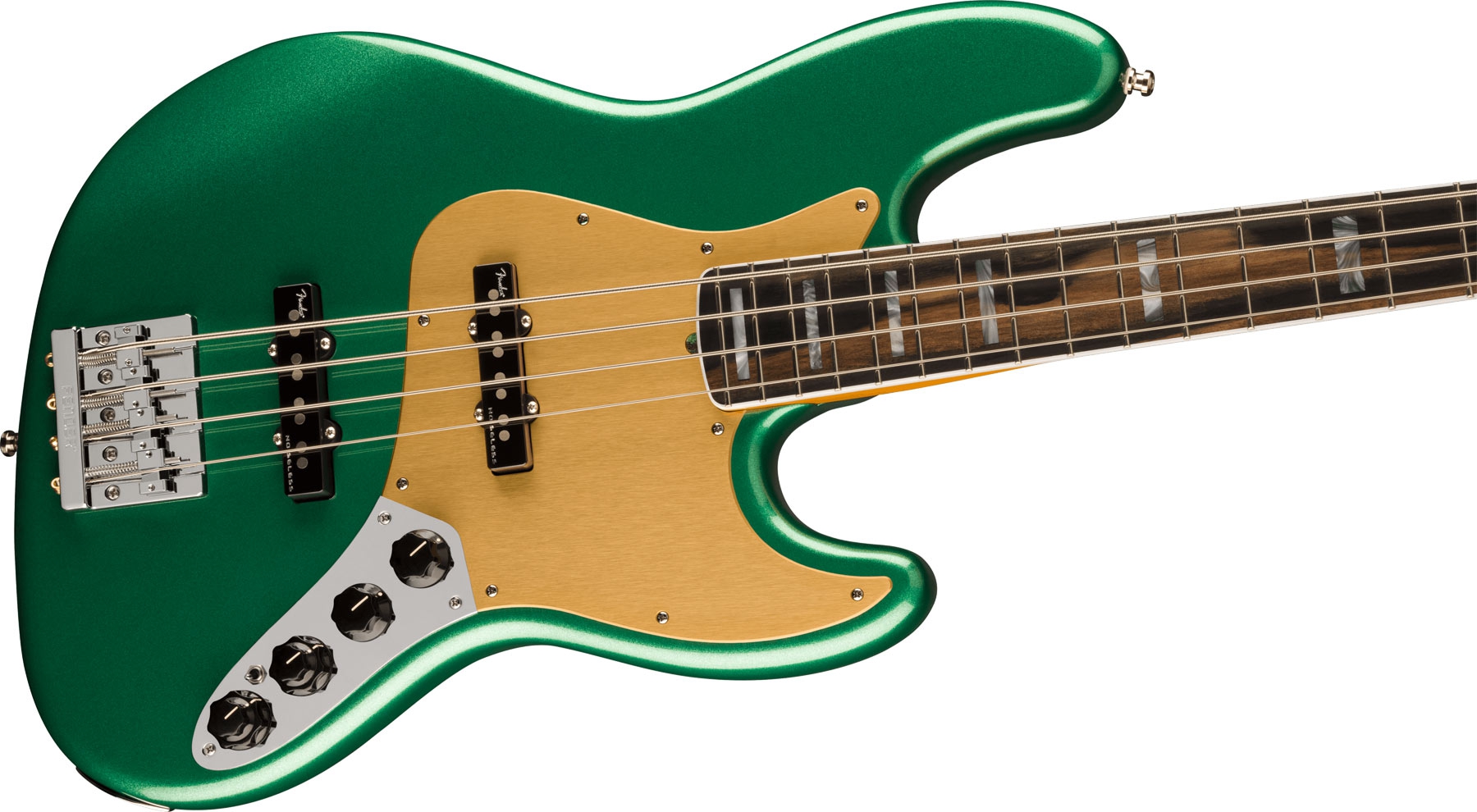 Fender American Ultra Jazz Bass Ebony Mystic Pine Green