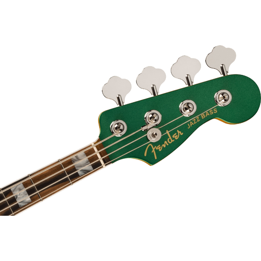 Fender American Ultra Jazz Bass Ebony Mystic Pine Green