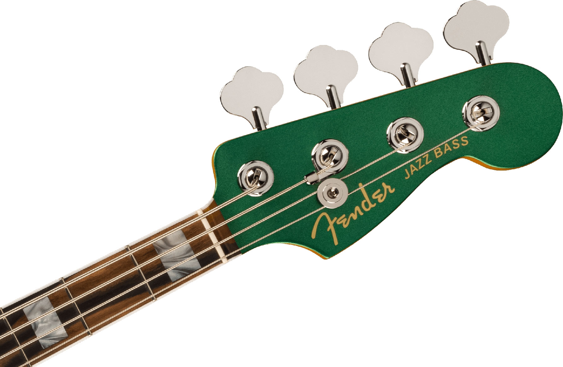 Fender American Ultra Jazz Bass Ebony Mystic Pine Green